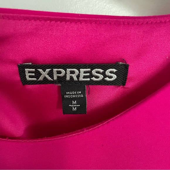 Pink Peplum Cap Sleeve Top - Picture 2 of 3